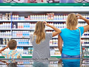 Mom Daughter and Son Confused by Dairy Choices